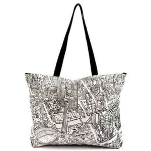 Toronto Lines Canvas Tote